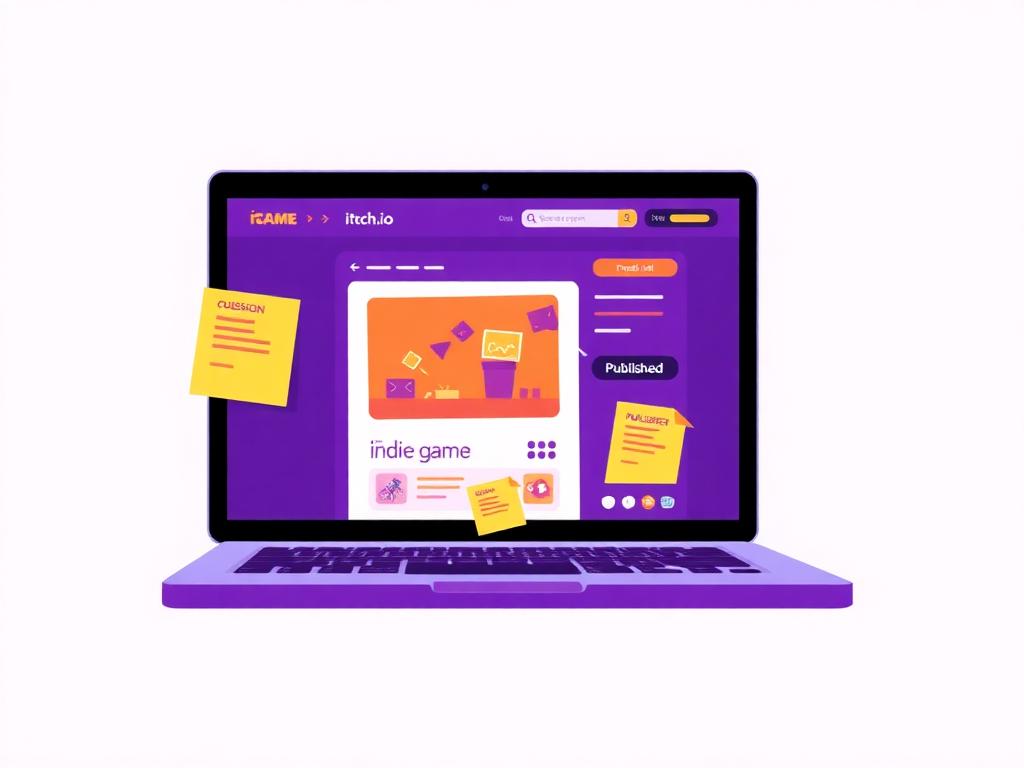 Student publishing game on Itch.io
